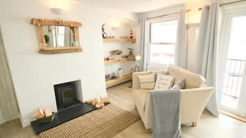 Crab Shack-Luxury Duplex Apartment | Living area | Flat-screen TV, DVD player
