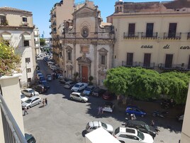 Vue sur la ville depuis l’hébergement