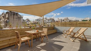 Leilighet – executive, 1 queensize-seng, ikke-røyk | Terrasse/patio