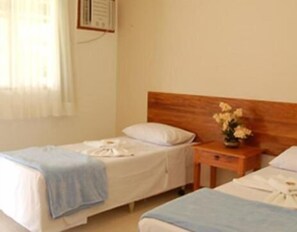 Blackout drapes, WiFi (free), bed sheets