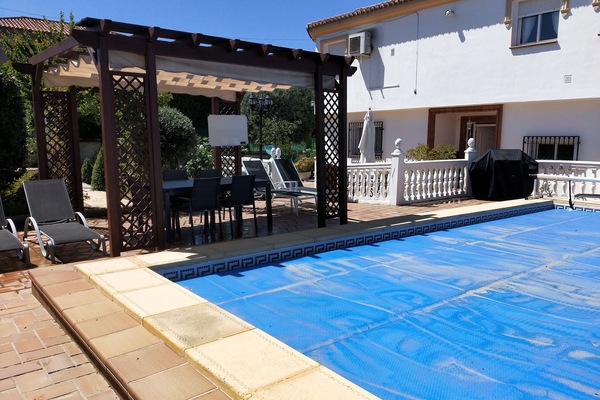 Outdoor pool, open 11:00 AM to 9:00 PM, pool loungers