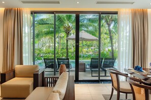 Deluxe Villa, 3 Bedrooms, Non Smoking, Kitchen (Living Room) | View from room
