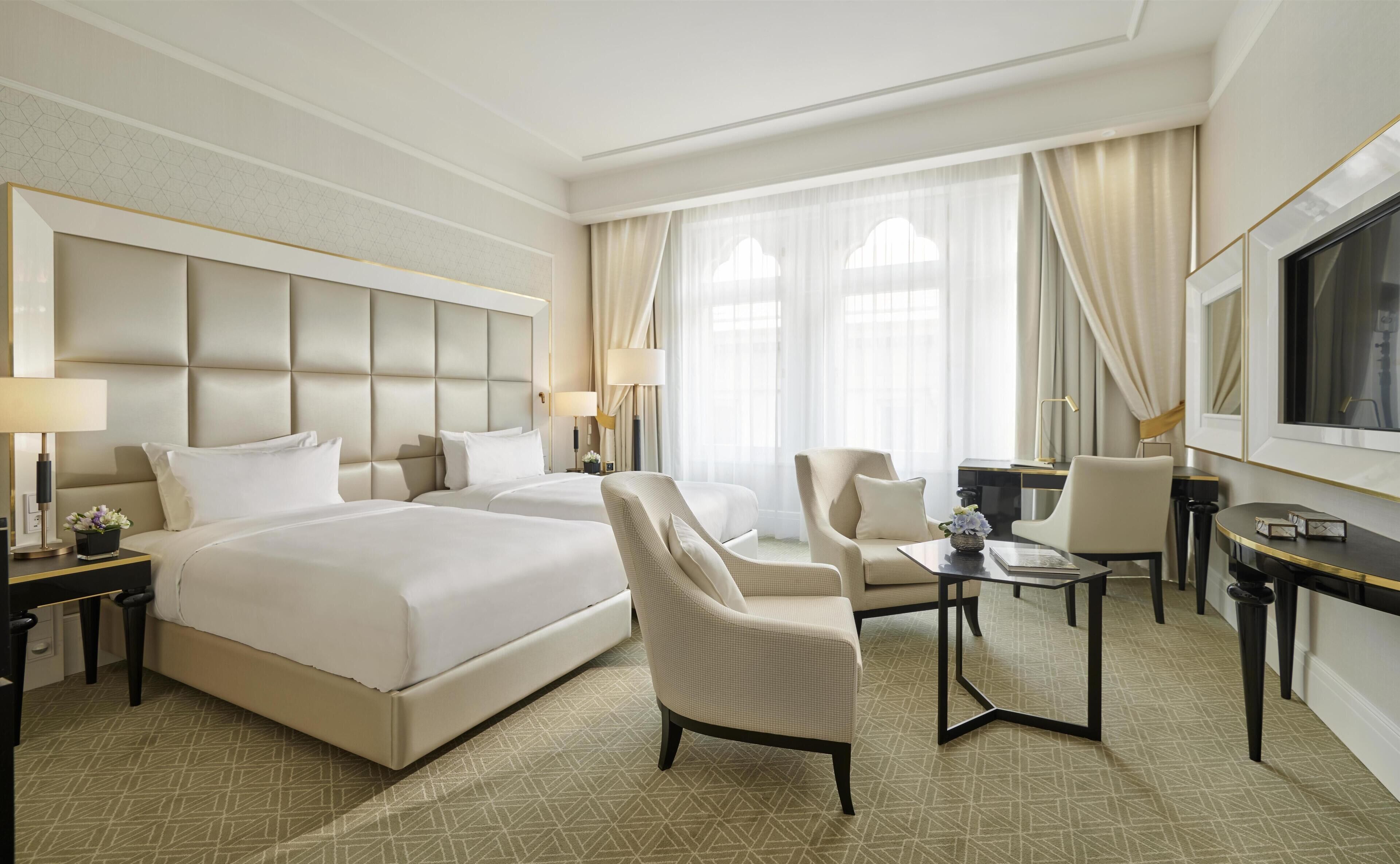 Premium Room, 2 Twin Beds | Egyptian cotton sheets, premium bedding, pillowtop beds, minibar