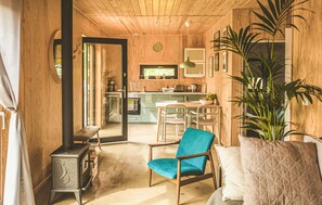 Cheminée, lecteur de DVD