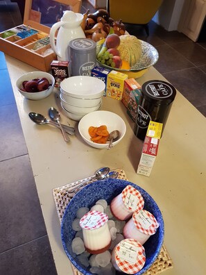 Petit-déjeuner continental compris tous les jours