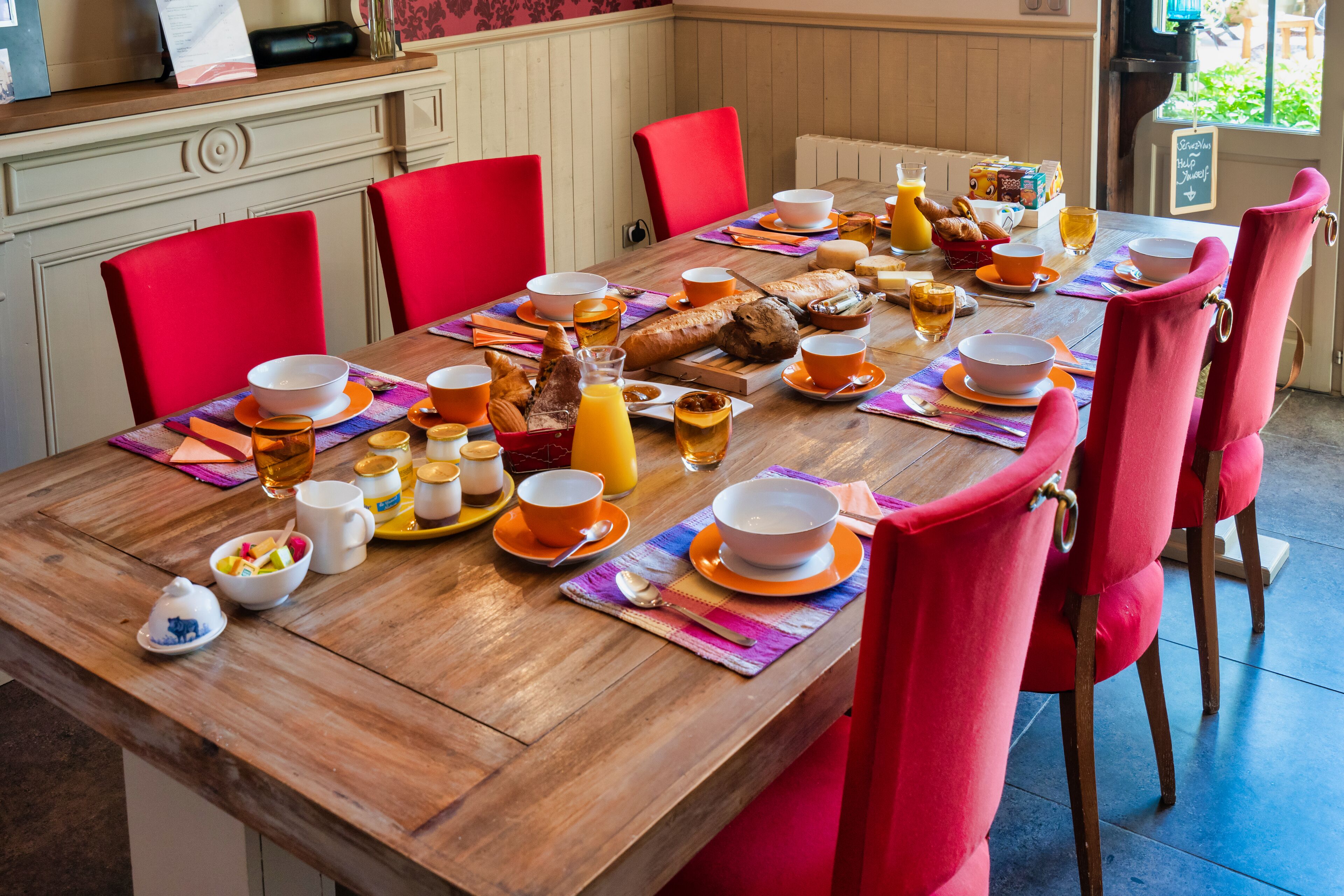 Petit déjeuner continental compris tous les jours