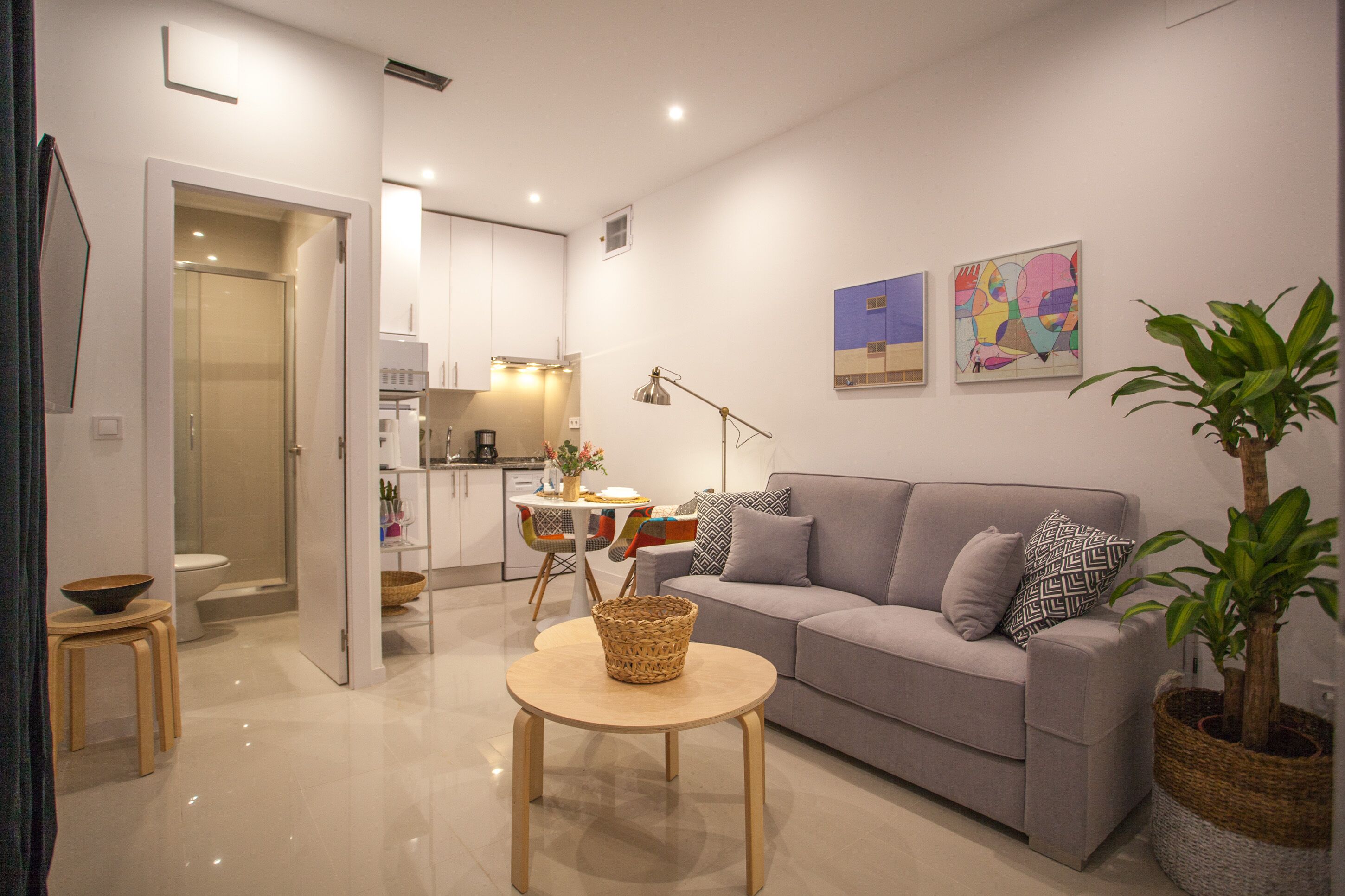 Appartement Économique, 1 lit double et 1 canapé-lit | Coin séjour