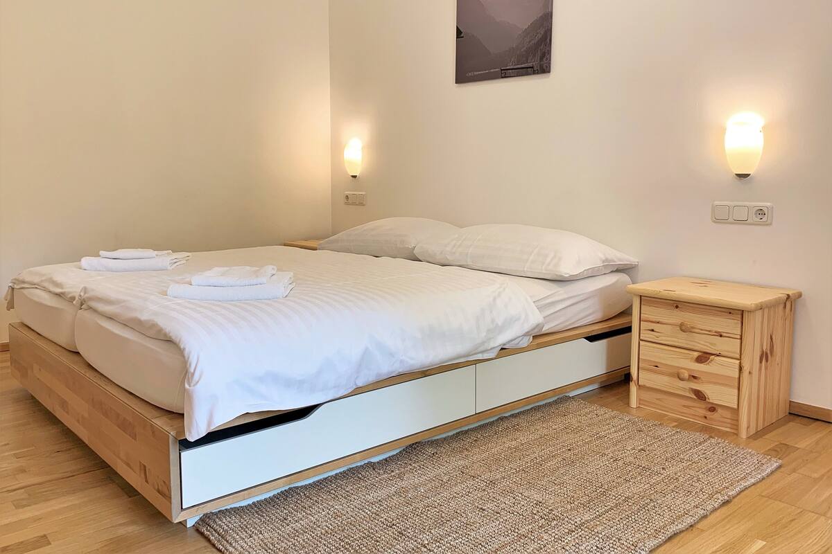 Apartment, Ground Floor ([3] excl. 50 € cleaning fee per stay) | Iron/ironing board, WiFi (free), bed sheets