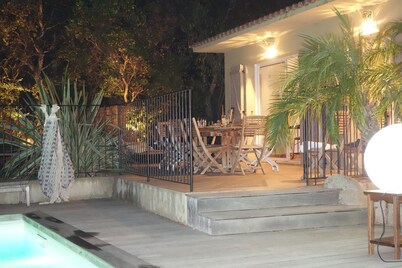 Villa 6 people (8 max), near Porto Vecchio, pool, beach 1km St Cyprien