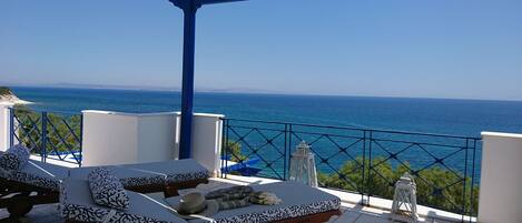 Departamento superior, vista al mar | Balcón