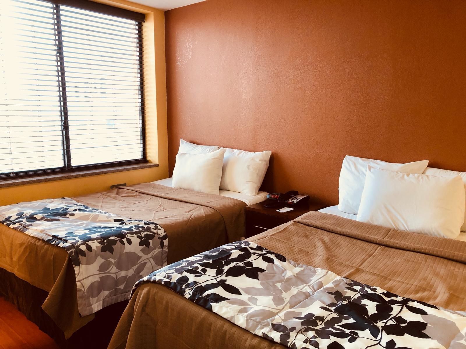 Double Room, 2 Double Beds, Non Smoking | Free WiFi, bed sheets