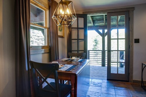 At DuPont Forest - Newer cabin designed for relaxation and comfort.