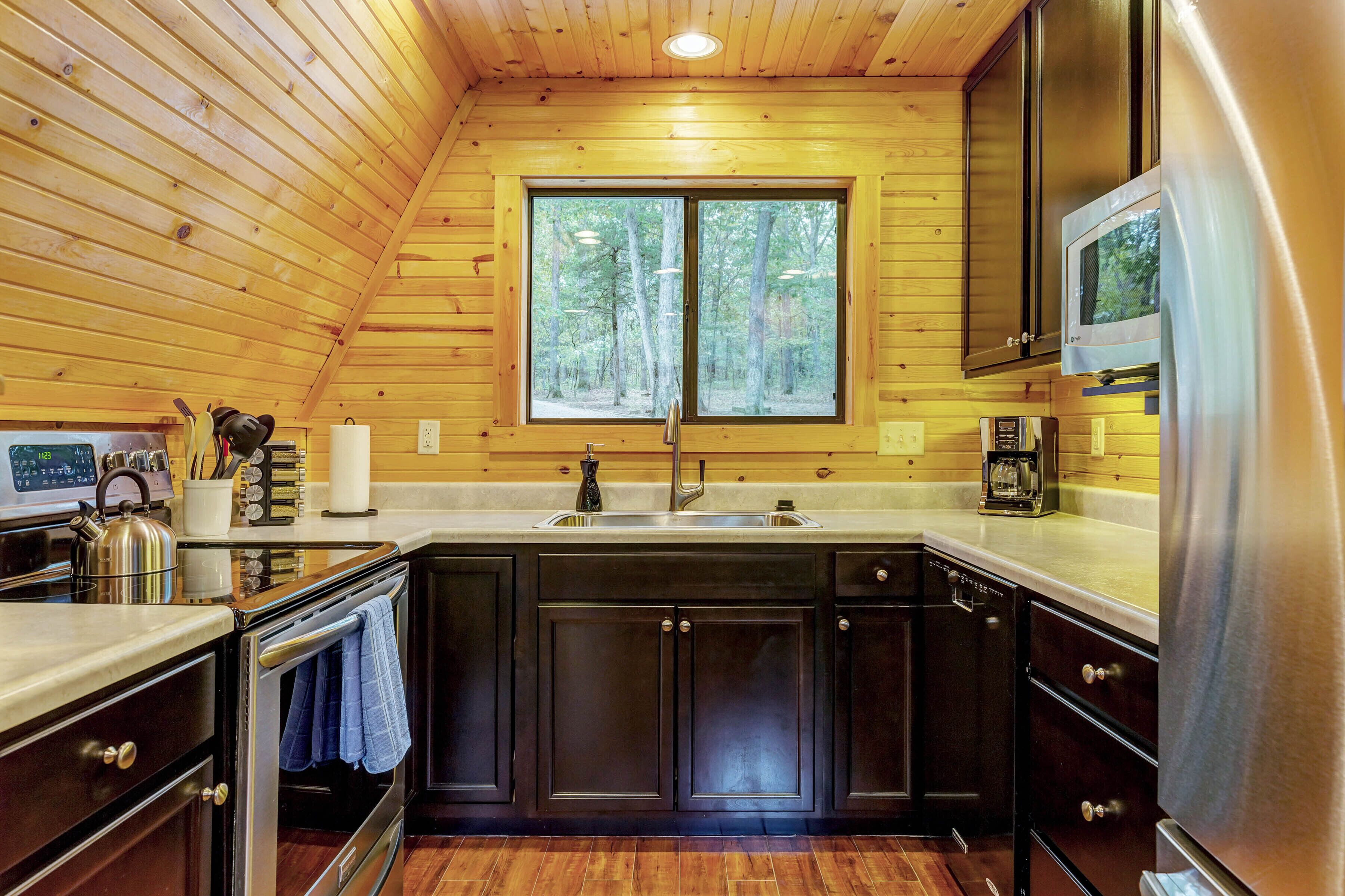 Waterside Cottage by Sarah Bernard with Firepit, Private Dock, and Hot Tub