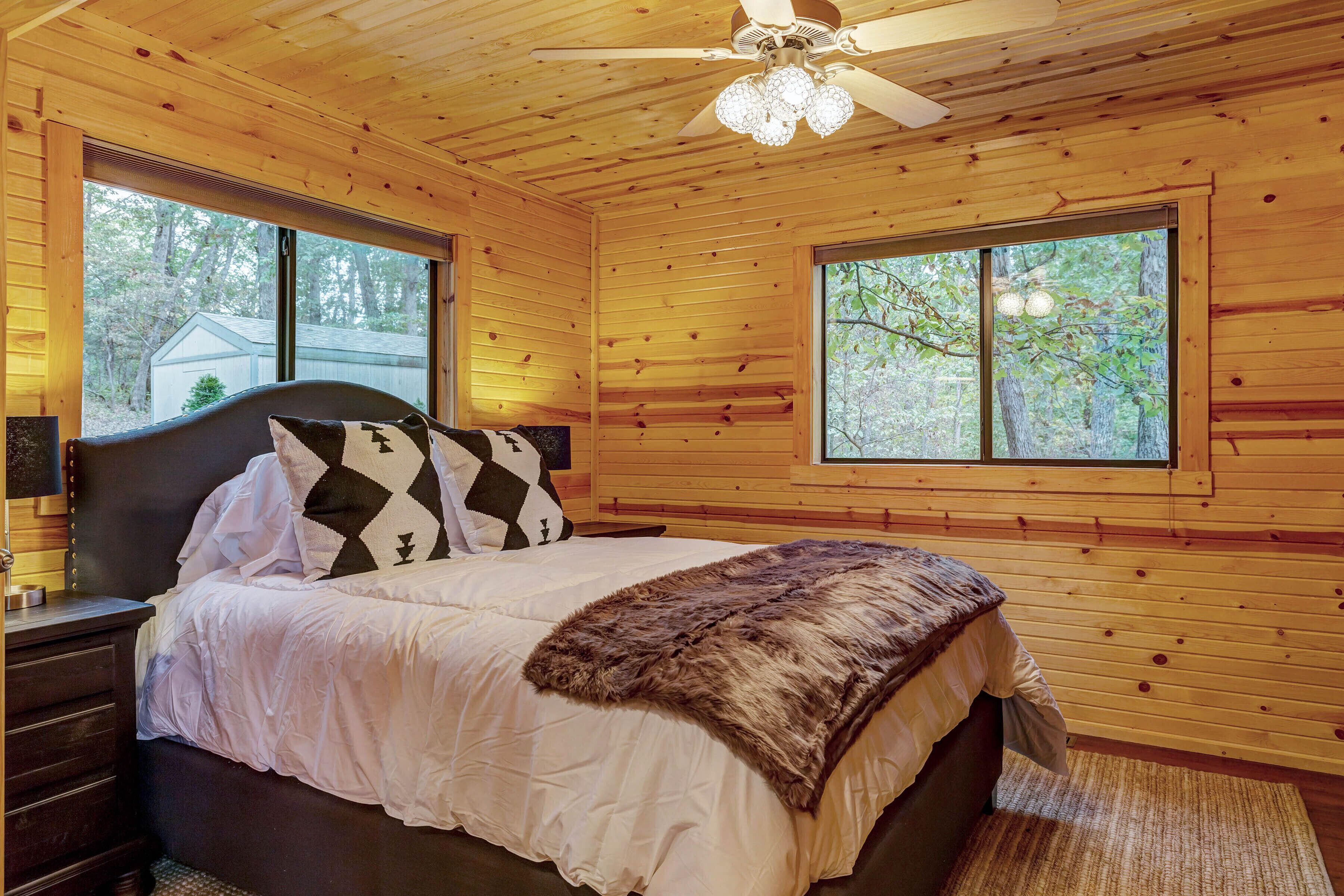 Waterside Cottage by Sarah Bernard with Firepit, Private Dock, and Hot Tub