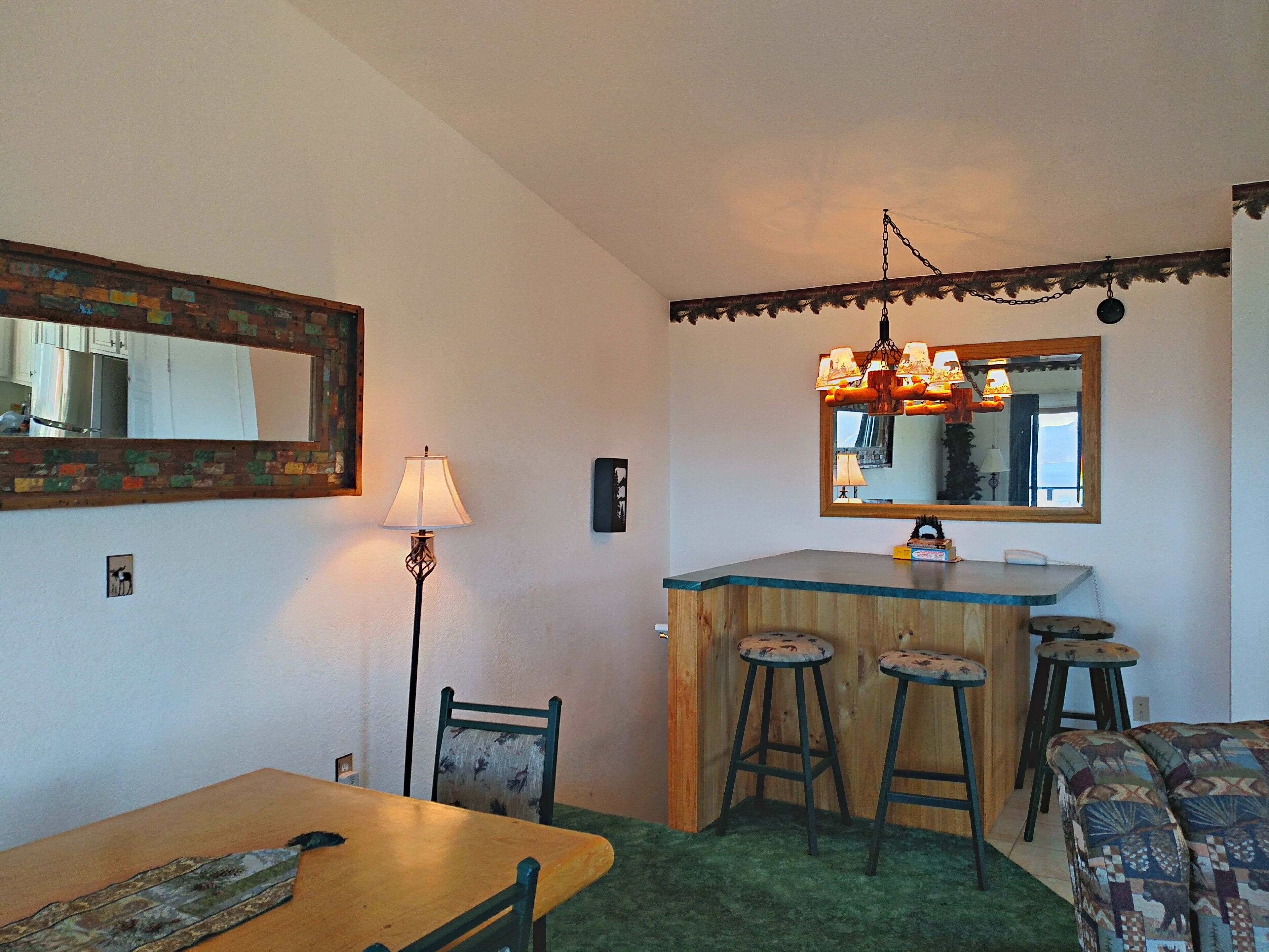 Breakfast bar for extra seating