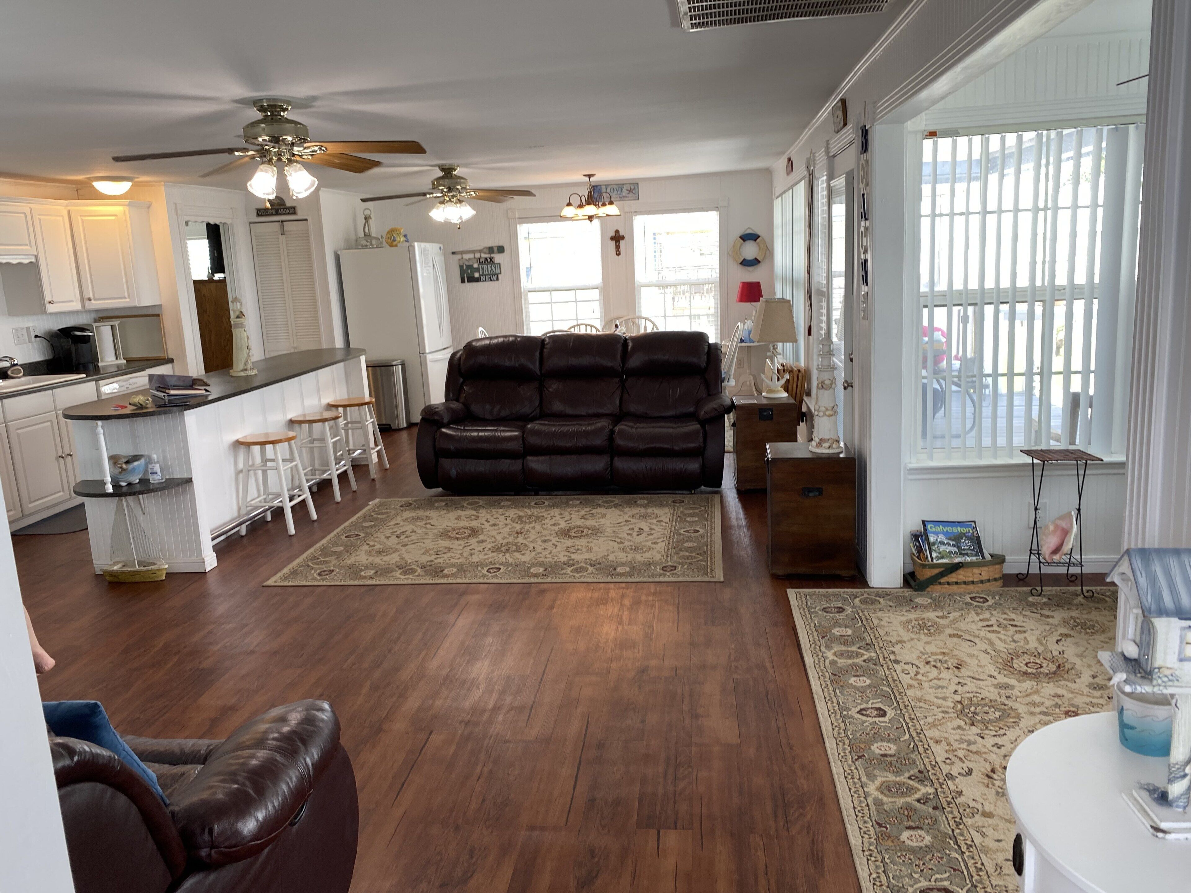 Waterfront Bay House With 350' Lighted Fishing Pier with Boat Lift