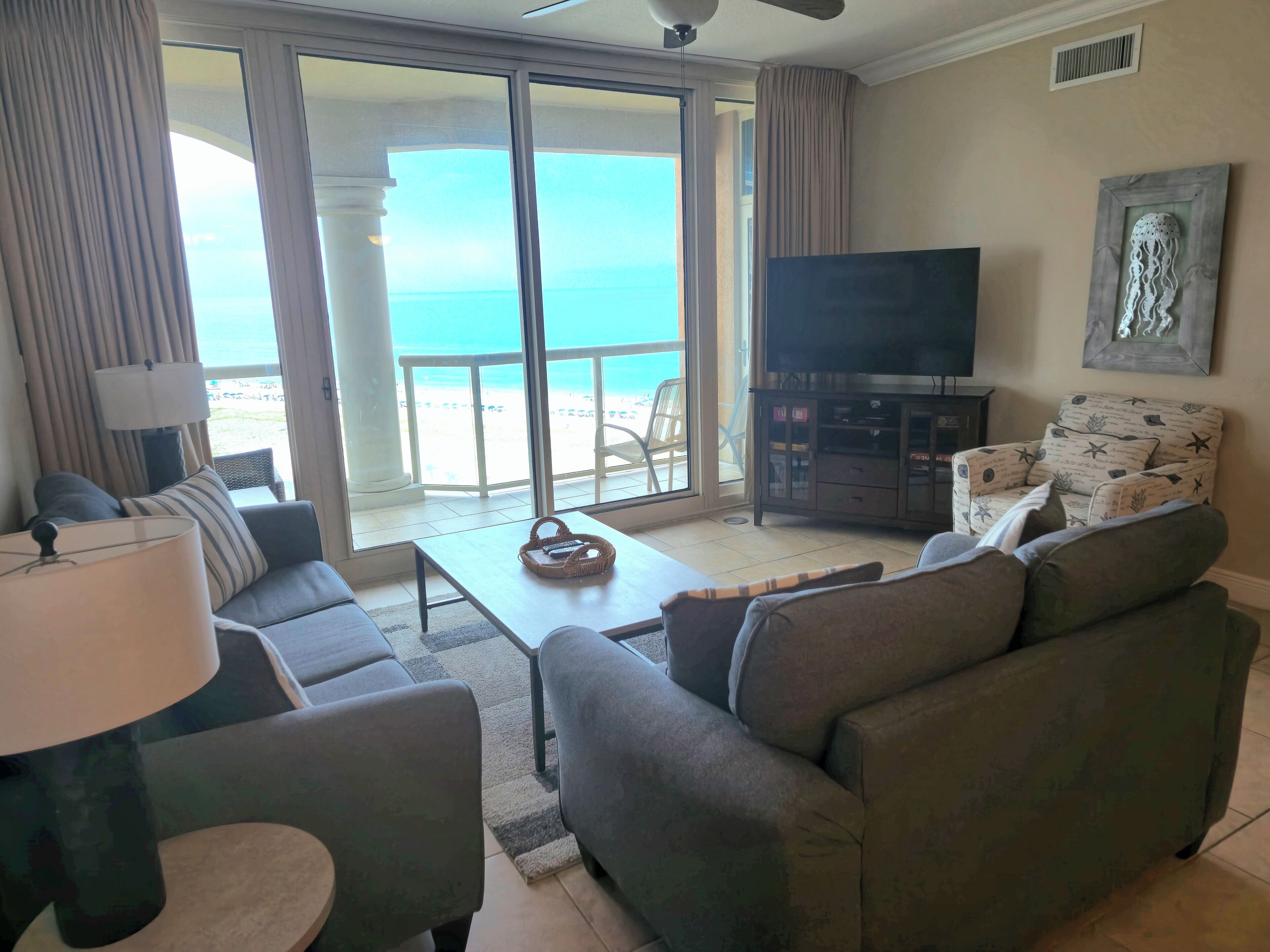 P5-1009 @ Portofino - Beach Front View 2BR/2.5 BA- Awesome View & Amenities