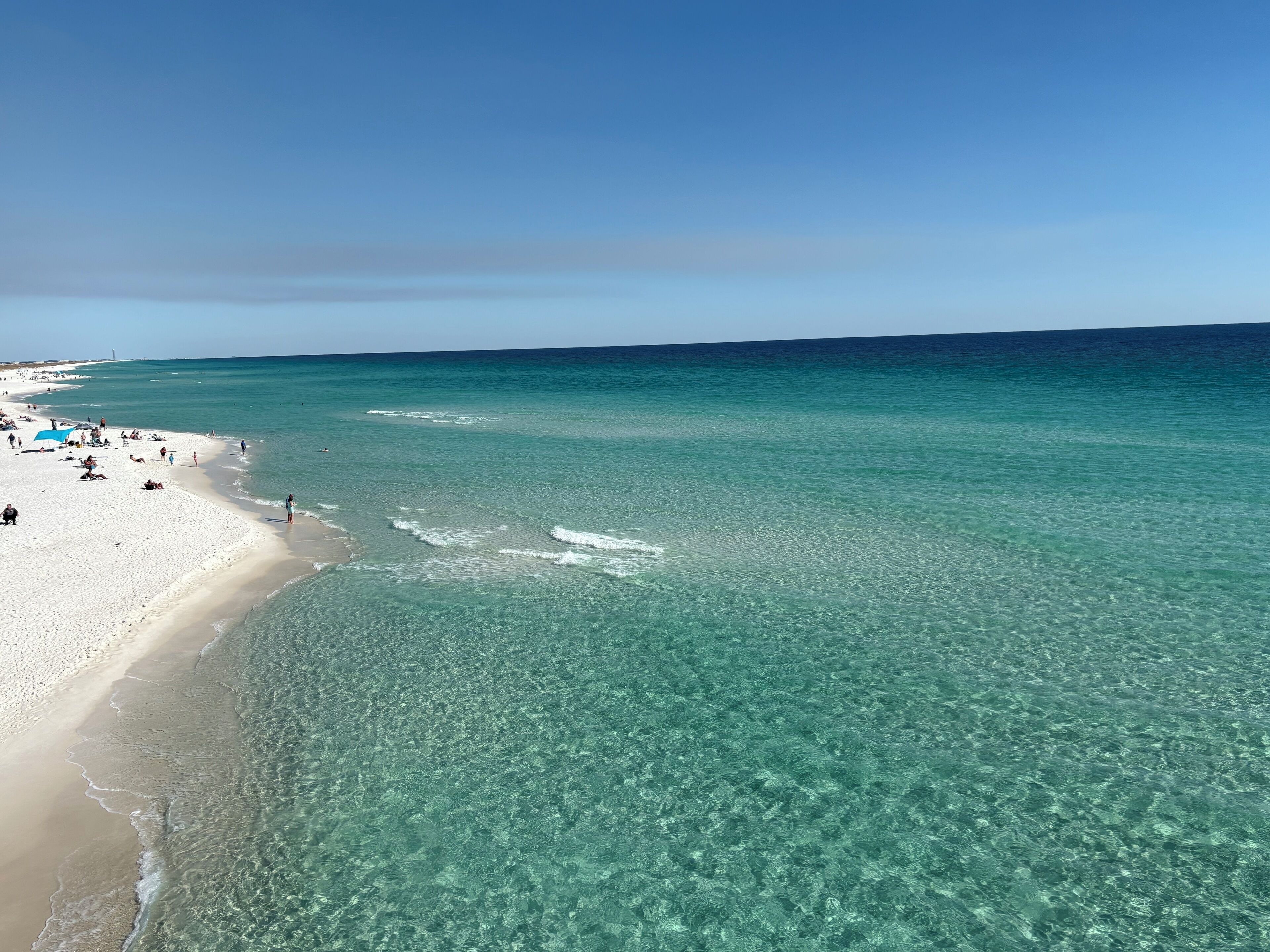 Breathtaking views of the Gulf from the balcony. The sight never gets old!