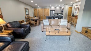 TV, fireplace, DVD player