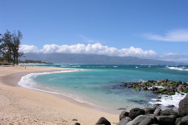 Sun-loungers, beach towels