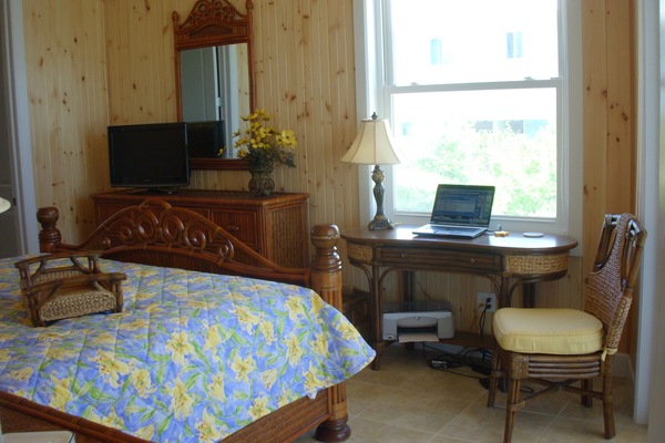 If you must work some - the desk has a SPECTACULAR beach view, too!