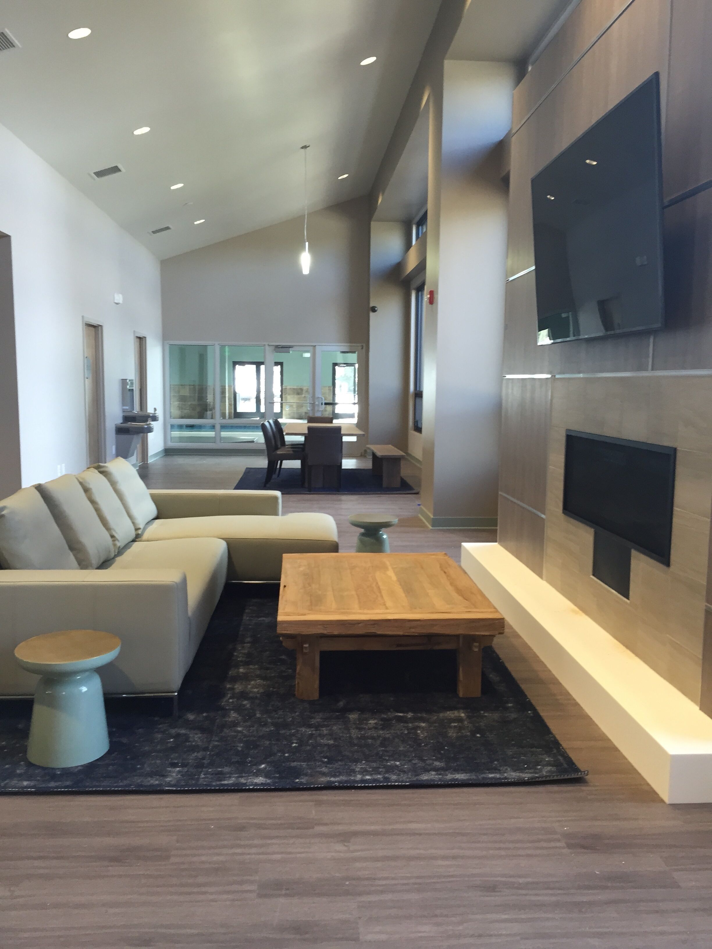 Rec Center sitting area w/ TV