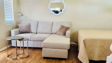 Een smart-tv en een muziekbibliotheek