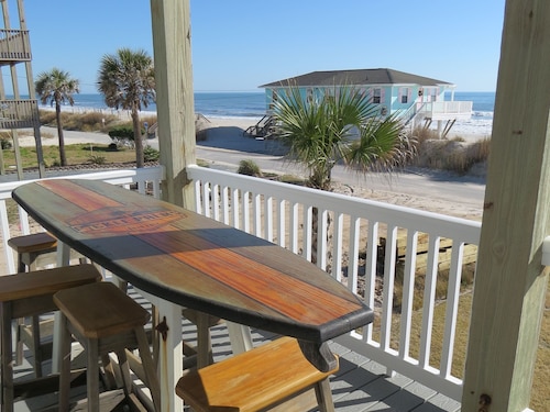 "The Palms" Oceanfront on Topsail Island, 2 BR - 2 BA Beach House - Awesome View