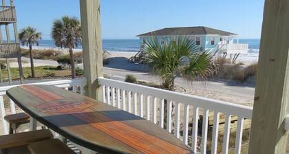 "The Palms" Oceanfront on Topsail Island, 2 BR - 2 BA Beach House - Awesome View