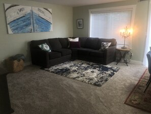 Smart TV, fireplace, video games, books