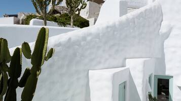 Villa – deluxe, 2 soverom, spabadekar, sjøutsikt | Sengetøy i egyptisk bomull og sengetøy av topp kvalitet