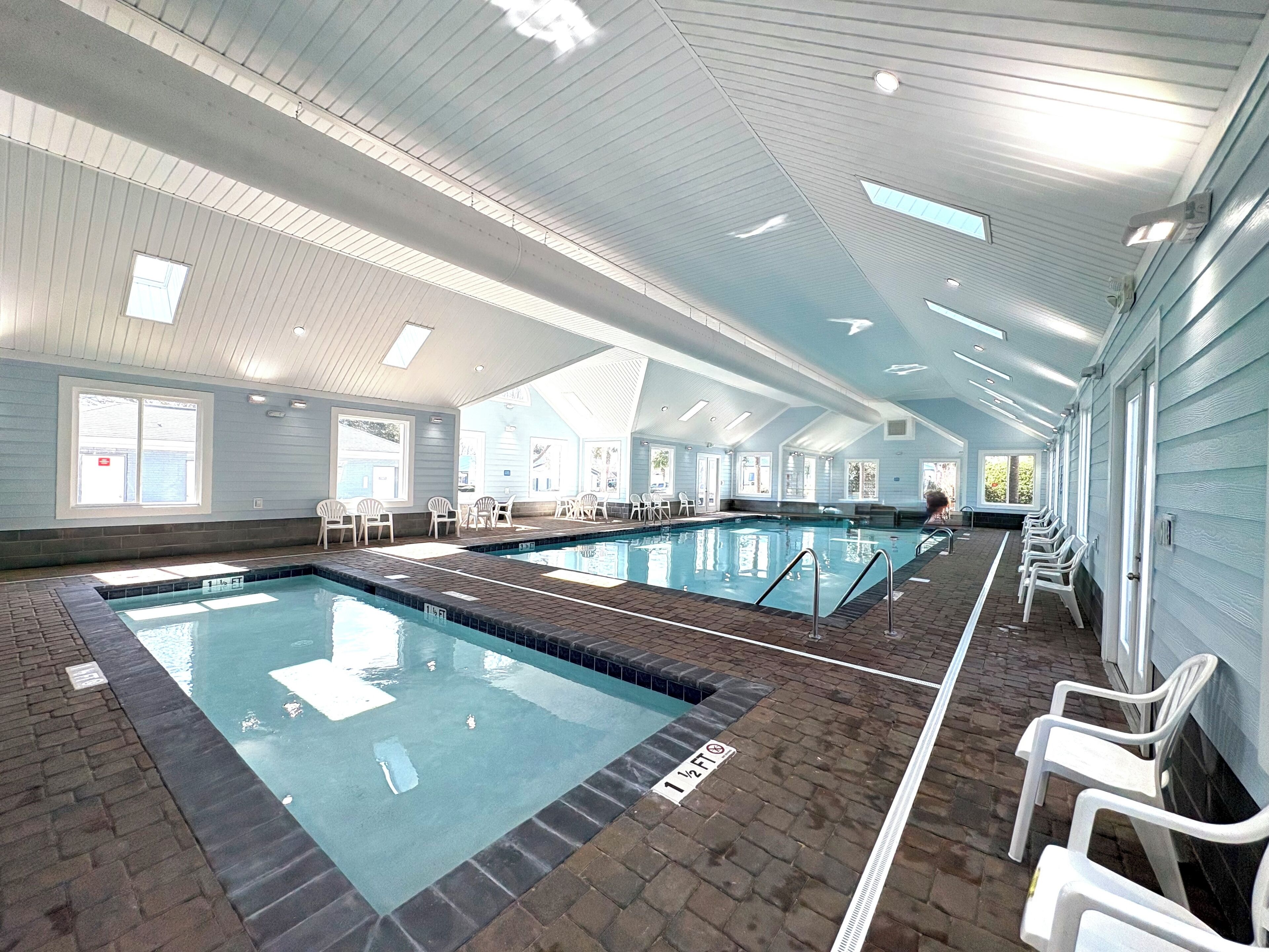 Indoor pool, outdoor pool