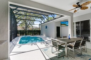 Dining - Pet Friendly, 3 Bedroom Home in Reunion Resort with Private Pool and Hot tub (Kissimmee)