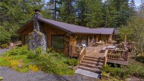 Exterior - Amazing Two Building Cabin, Sleeps 2-8, Hot Tub (Ashford)