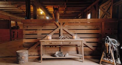 Stylish and Romantic Glamping Cabin with private hiking and Wood Burning Hot Tub