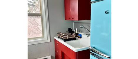 Kühlschrank, Mikrowelle, Ofen, Toaster