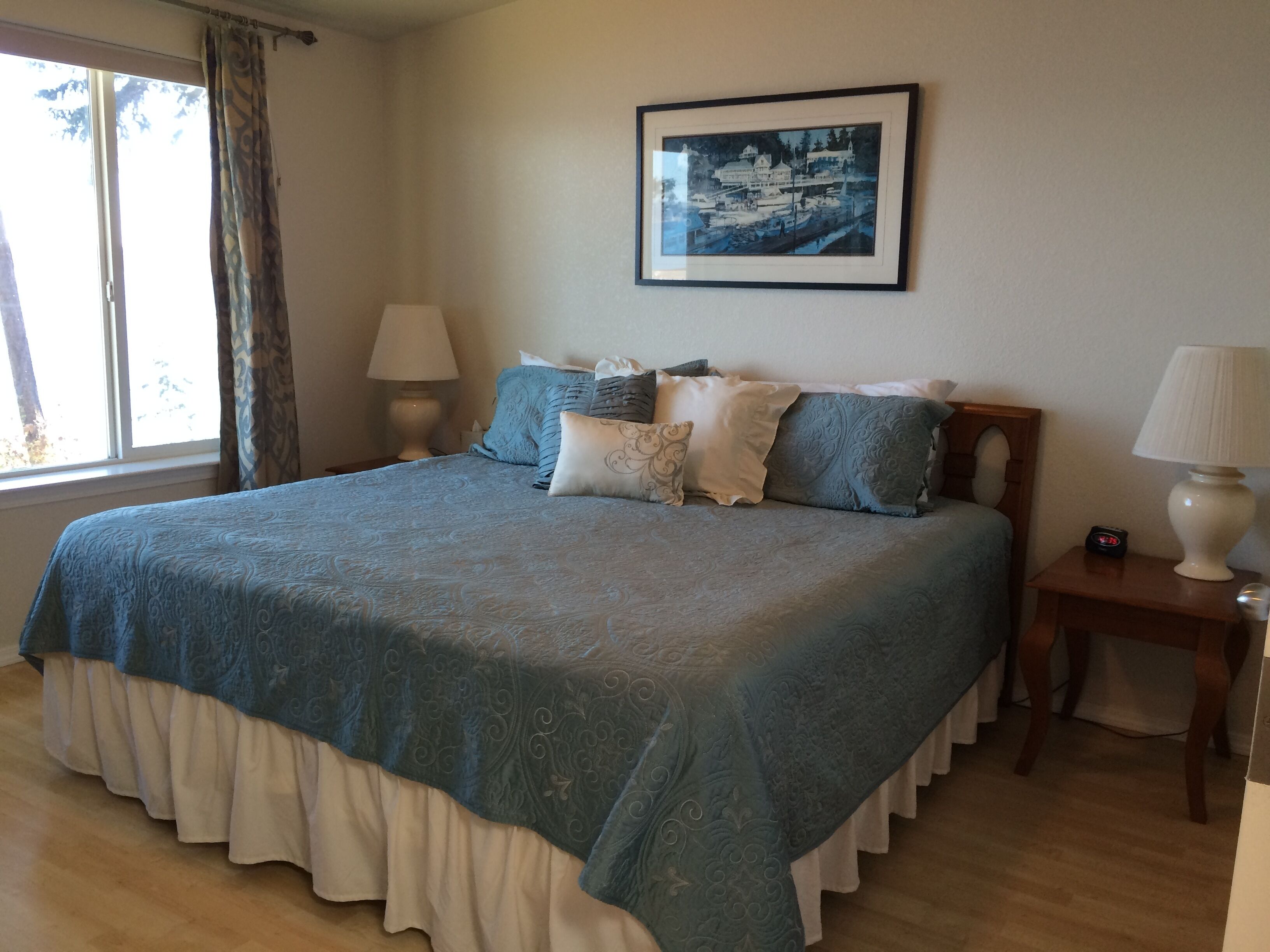 Waterfront retreat with panoramic sea views