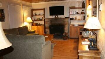 TV, fireplace, DVD player