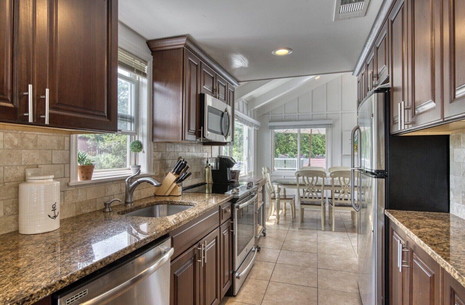 Beautifully appointed  waterfront property with heated pool and cabana