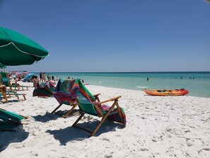On the beach