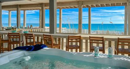 Oceanfront Oasis: Majestic Views! Hot Tub, Fenced Yard, Covered Outdoor Space