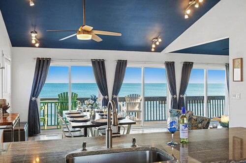 Unwind in Style: Luxe Oceanfront Single Level home, fenced in yard, hot tub