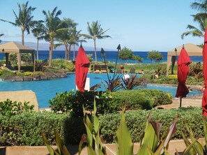 Piscina all'aperto, una piscina riscaldata