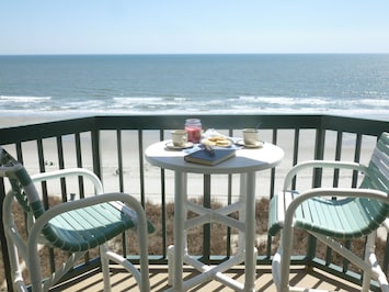 Morning coffee or afternoon tea, its all better by the sea!