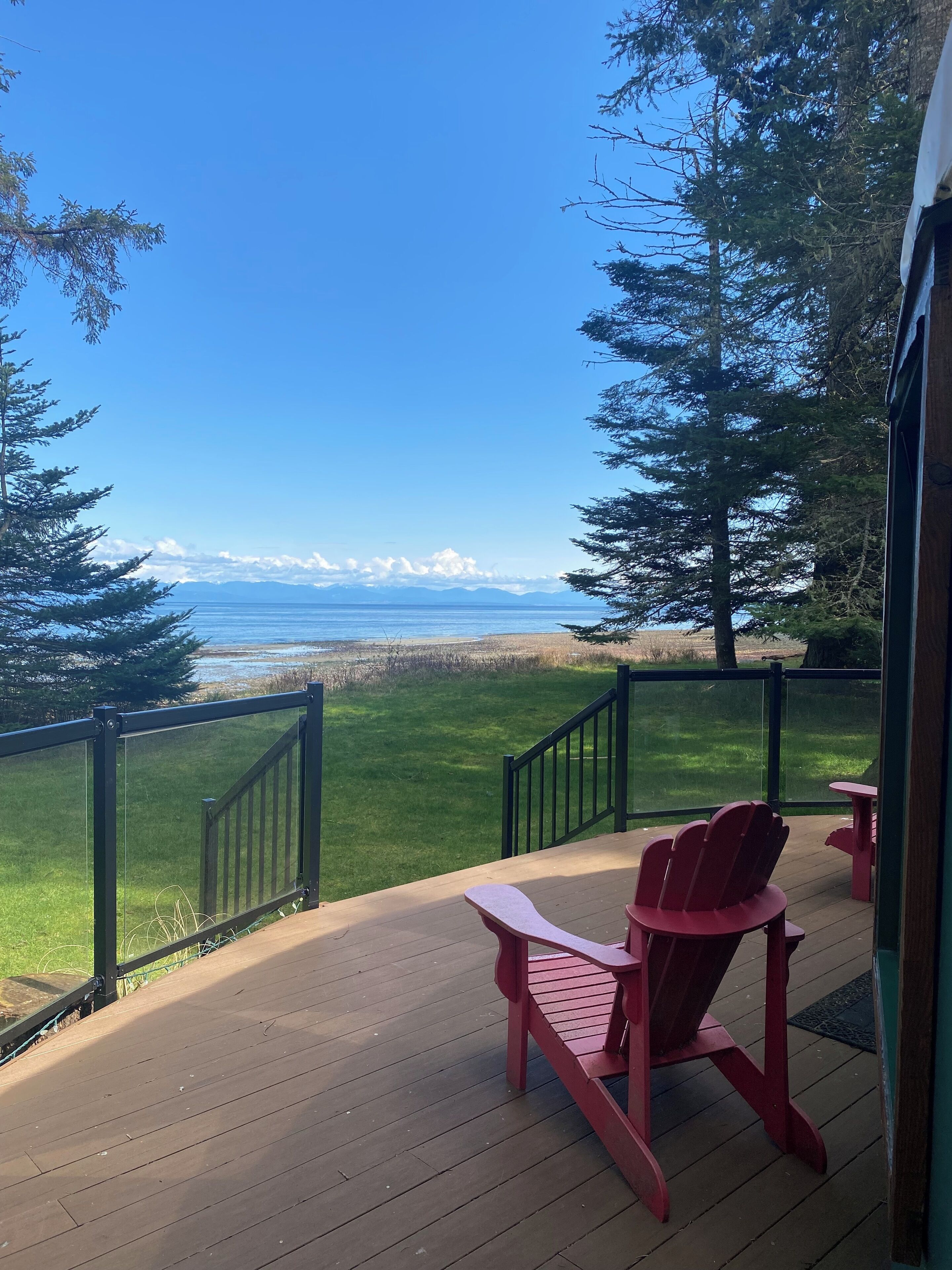 Looking across the Georgia Strait to the Coastal Mountain Range
