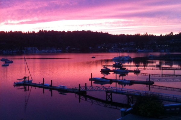 Sunset from the deck