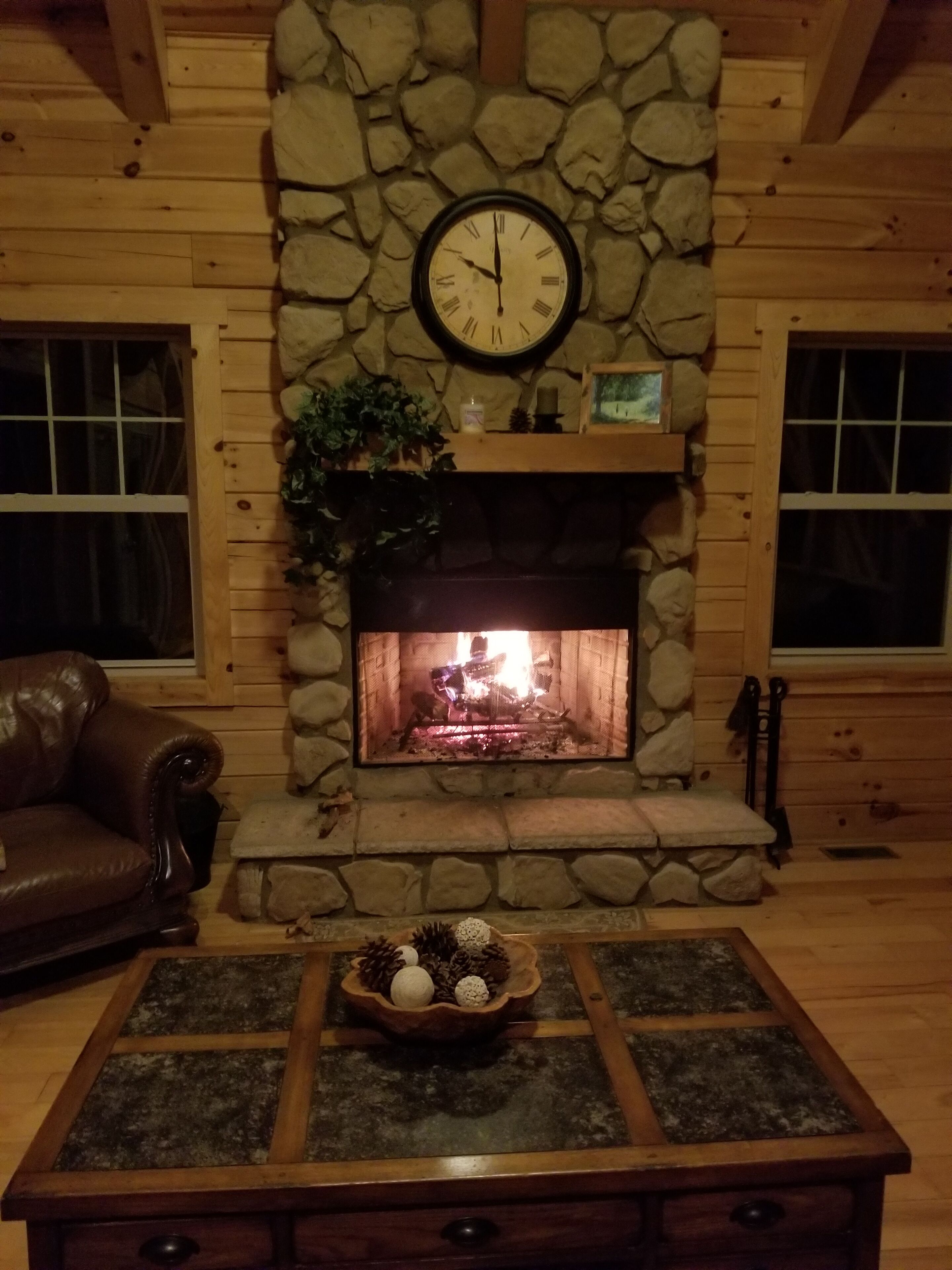 Beautiful Secluded Deluxe Log Cabin Overlooking Stocked Pond