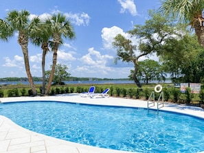 Pool - *L👀K! JUST RELISTED! PRIVATE BOAT LAUNCH — 5 Star ⭐️ ⭐️ ⭐️ Waterfront Condo!* (Panama City Beach)