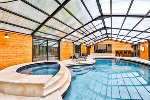 Indoor pool, a heated pool