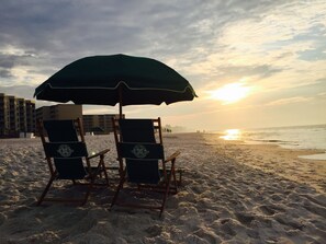 On the beach, sun-loungers, beach towels - HIDDEN GEM 1BR/1BA BEACH PROPERTY AT JETTY EAST, DESTIN , FLORIDA (Destin)